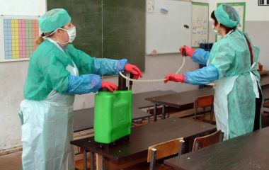 Дезинфекция в школе